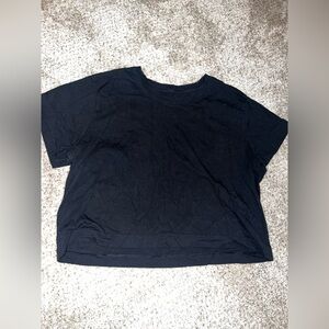 PINK Victoria's Secret Black Short Sleeve Tee